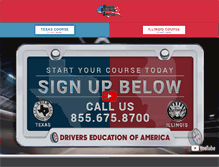 Tablet Screenshot of driverseducationofamerica.com